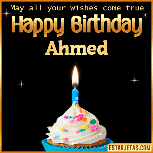 Cake Gif Happy Birthday  Ahmed