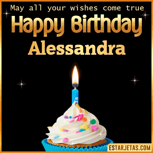 Cake Gif Happy Birthday  Alessandra