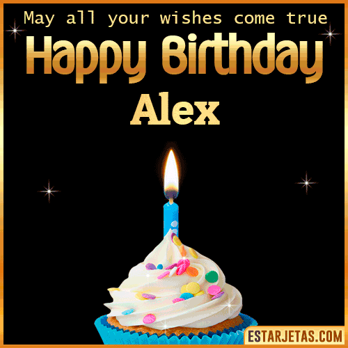 Cake Gif Happy Birthday  Alex