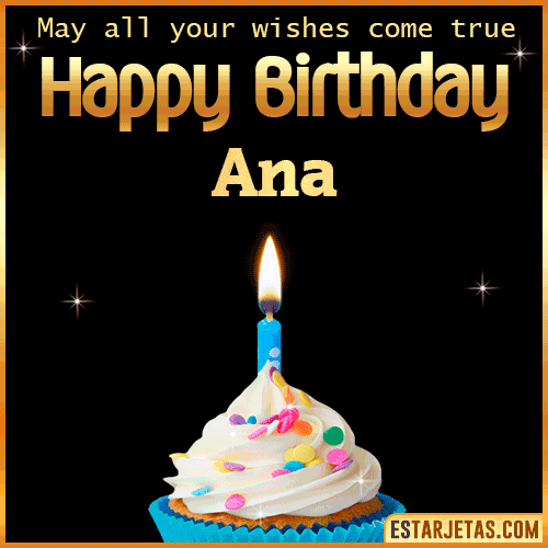 Cake Gif Happy Birthday  Ana