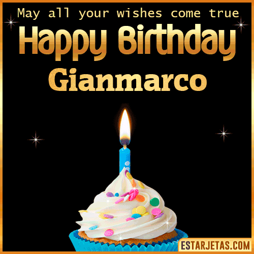 Cake Gif Happy Birthday  Gianmarco