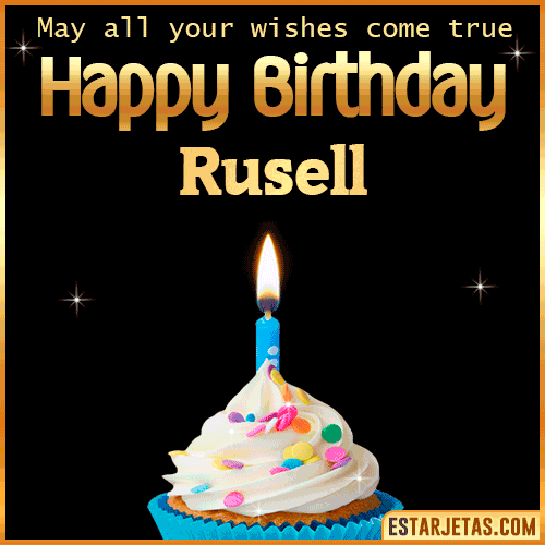 Cake Gif Happy Birthday  Rusell