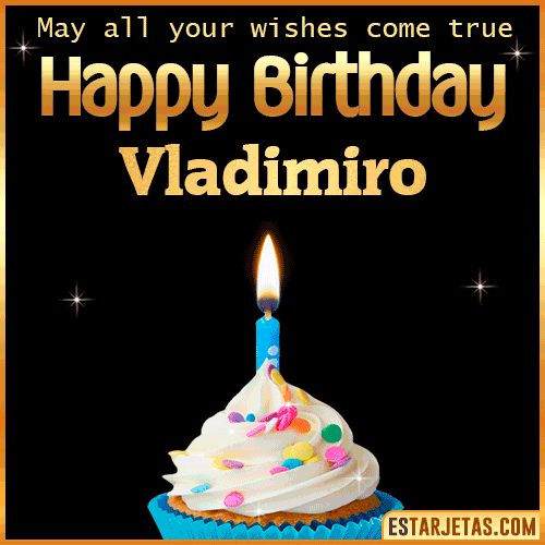 Cake Gif Happy Birthday  Vladimiro
