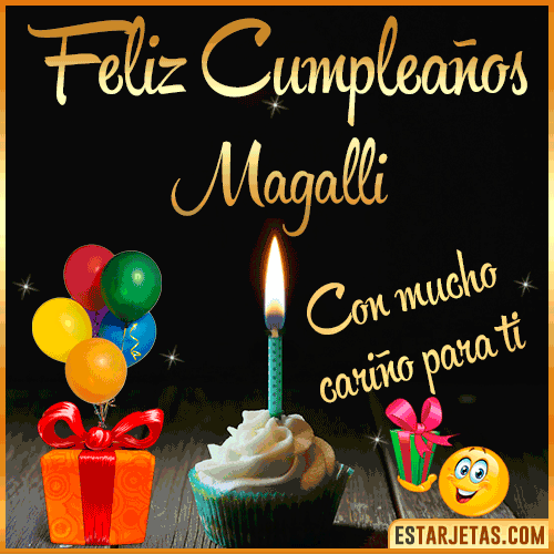 Feliz Cumple gif  Magalli