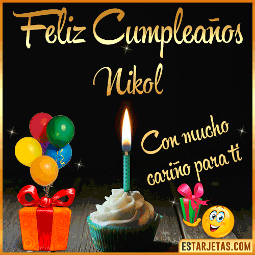Feliz Cumple gif  Nikol