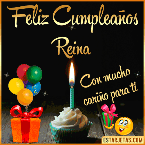 Feliz Cumple gif  Reina