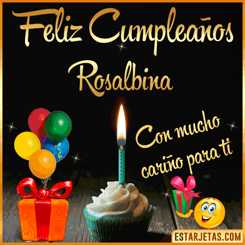 Feliz Cumple gif  Rosalbina