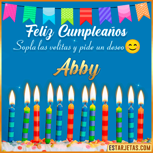 Feliz Cumpleaños Gif  Abby