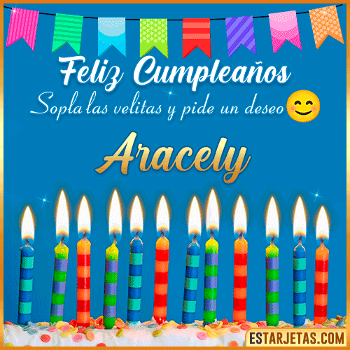 Feliz Cumpleaños Gif  Aracely