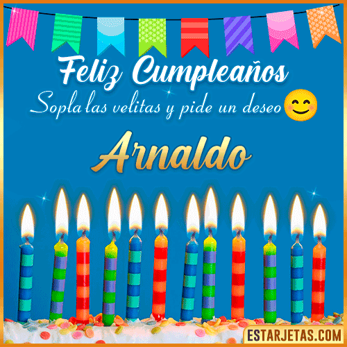 Feliz Cumpleaños Gif  Arnaldo