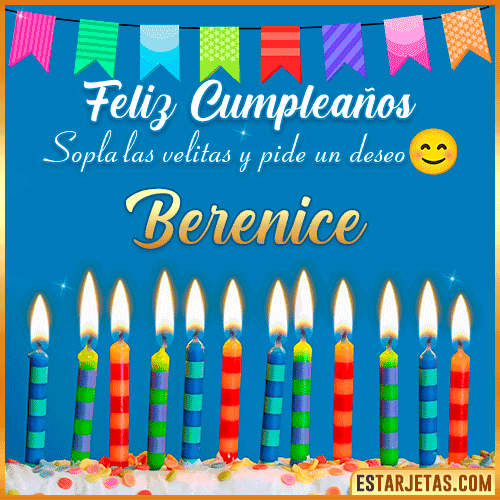 Feliz Cumpleaños Gif  Berenice