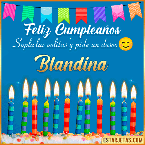 Feliz Cumpleaños Gif  Blandina