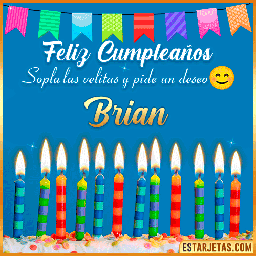 Feliz Cumpleaños Gif  Brian