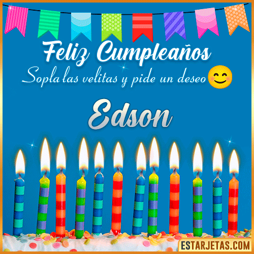 Feliz Cumpleaños Gif  Edson