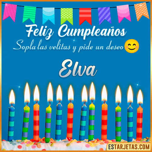 Feliz Cumpleaños Gif  Elva