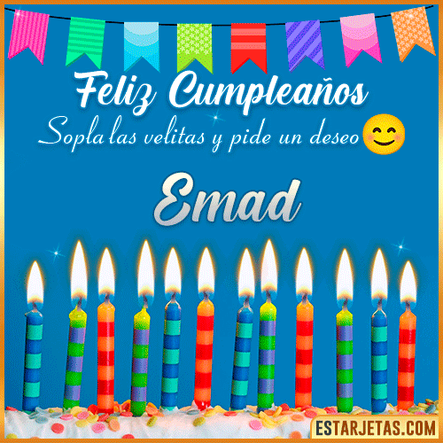 Feliz Cumpleaños Gif  Emad