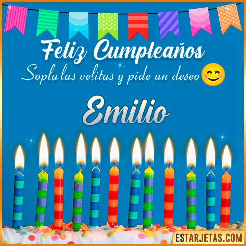 Feliz Cumpleaños Gif  Emilio
