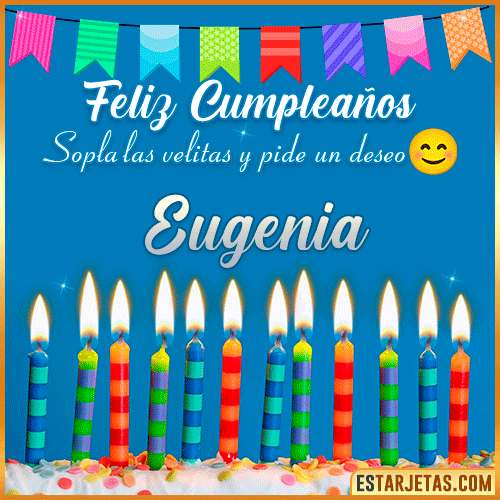 Feliz Cumpleaños Gif  Eugenia