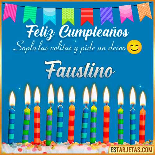Feliz Cumpleaños Gif  Faustino