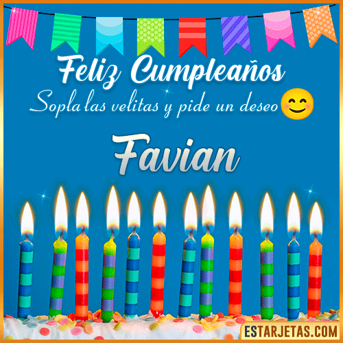Feliz Cumpleaños Gif  Favian