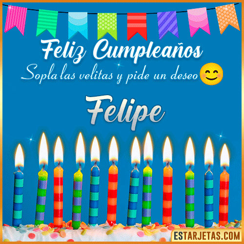 Feliz Cumpleaños Gif  Felipe