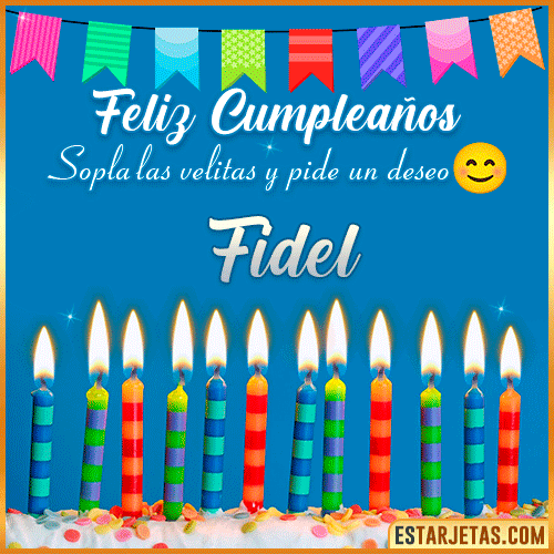 Feliz Cumpleaños Gif  Fidel