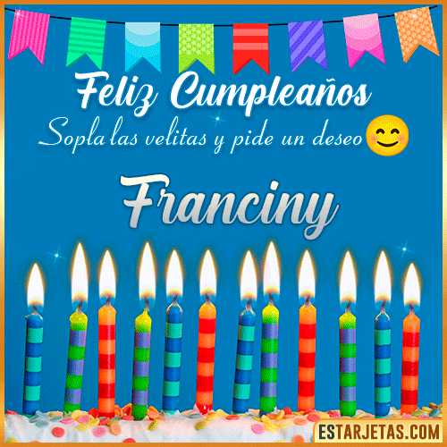 Feliz Cumpleaños Gif  Franciny