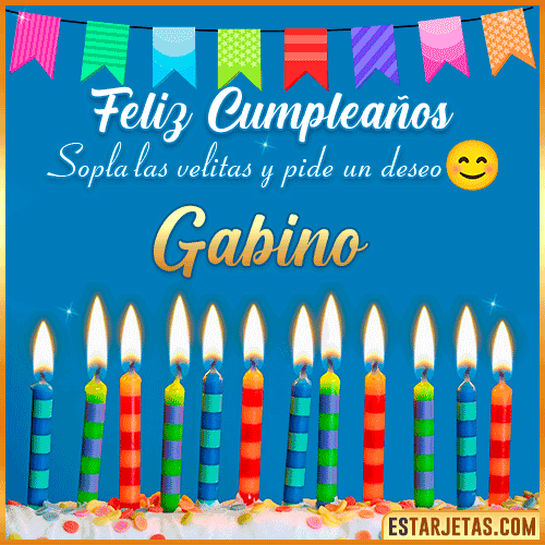 Feliz Cumpleaños Gif  Gabino