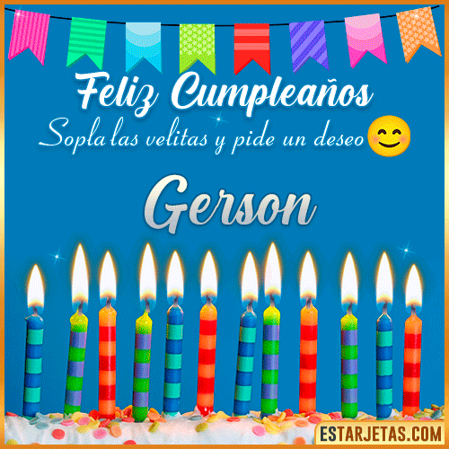 Feliz Cumpleaños Gif  Gerson