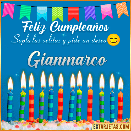 Feliz Cumpleaños Gif  Gianmarco