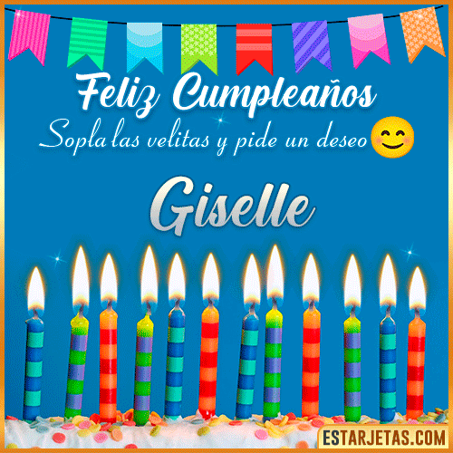 Feliz Cumpleaños Gif  Giselle