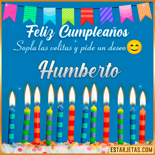 Feliz Cumpleaños Gif  Humberto