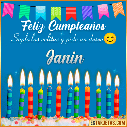 Feliz Cumpleaños Gif  Janin