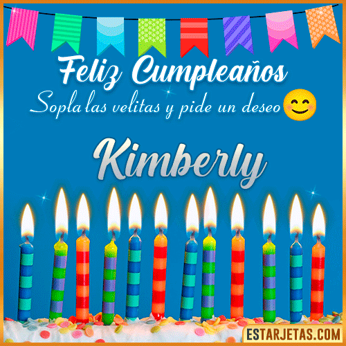 Feliz Cumpleaños Gif  Kimberly