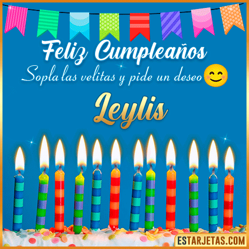 Feliz Cumpleaños Gif  Leylis