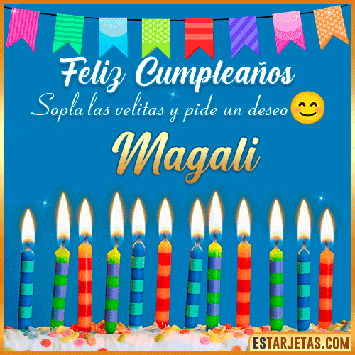 Feliz Cumpleaños Gif  Magali