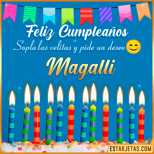 Feliz Cumpleaños Gif  Magalli