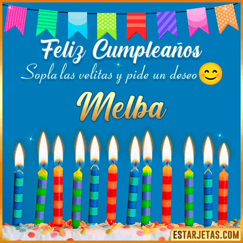 Feliz Cumpleaños Gif  Melba