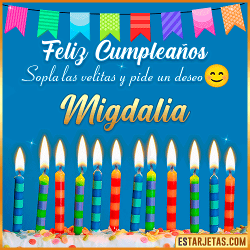 Feliz Cumpleaños Gif  Migdalia