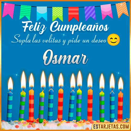 Feliz Cumpleaños Gif  Osmar