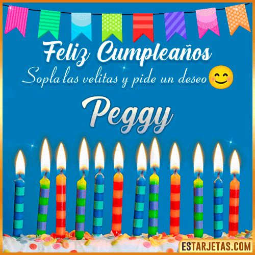 Feliz Cumpleaños Gif  Peggy