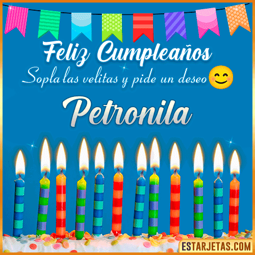 Feliz Cumpleaños Gif  Petronila
