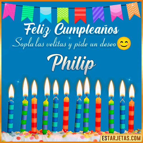 Feliz Cumpleaños Gif  Philip