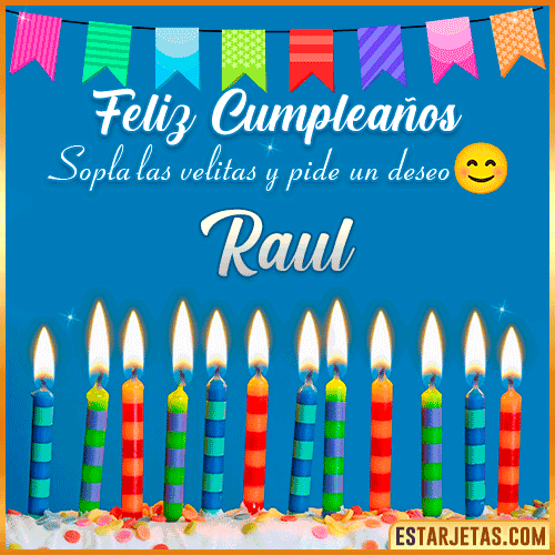 Feliz Cumpleaños Gif  Raul