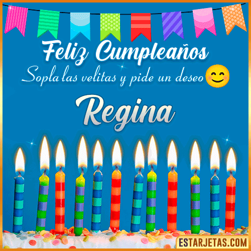 Feliz Cumpleaños Gif  Regina