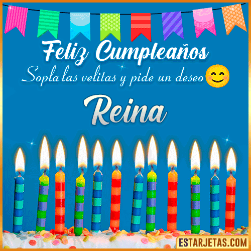 Feliz Cumpleaños Gif  Reina