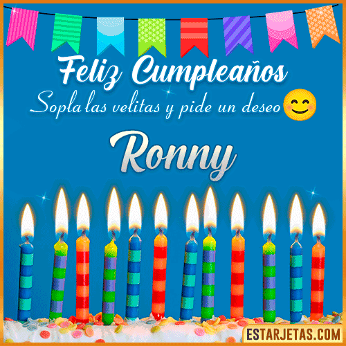 Feliz Cumpleaños Gif  Ronny