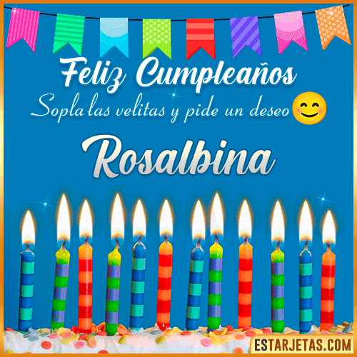 Feliz Cumpleaños Gif  Rosalbina