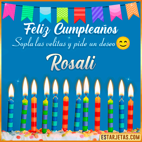 Feliz Cumpleaños Gif  Rosali