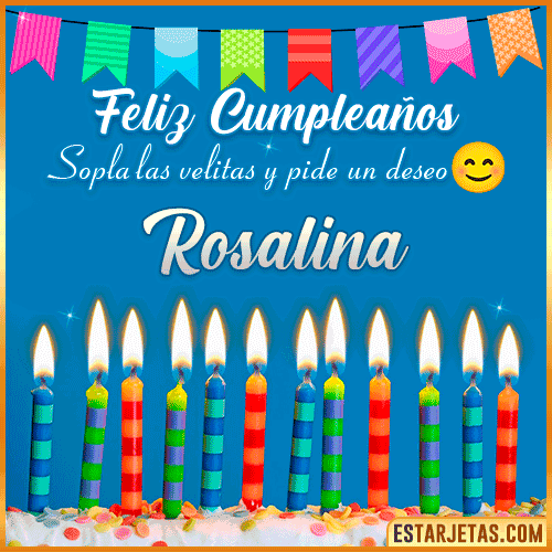 Feliz Cumpleaños Gif  Rosalina